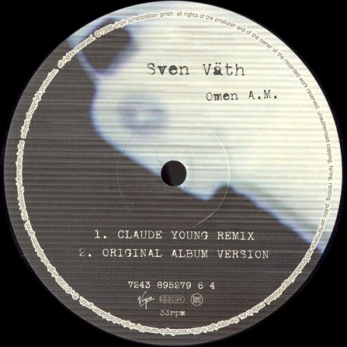 (Techno) Sven Vath - Omen A.M. (7243 8 95279 6 4) - Vinyl - 1998, FLAC (tracks), lossless