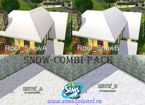 Снежные крыши и снежное покрытие для участка от matomibotaki