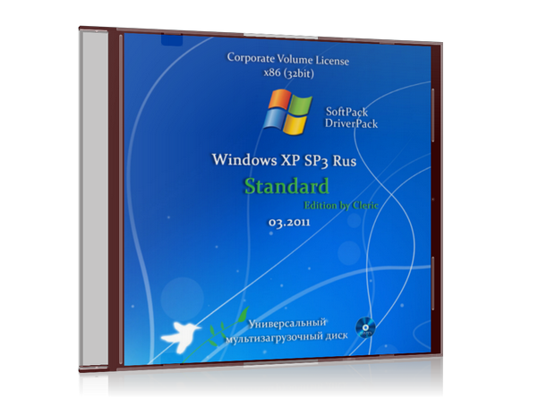 Windows XP SP3 Standard Edition + SoftPack + DriverPack DVD 03.2011 (x86 ) [2011,RUS]