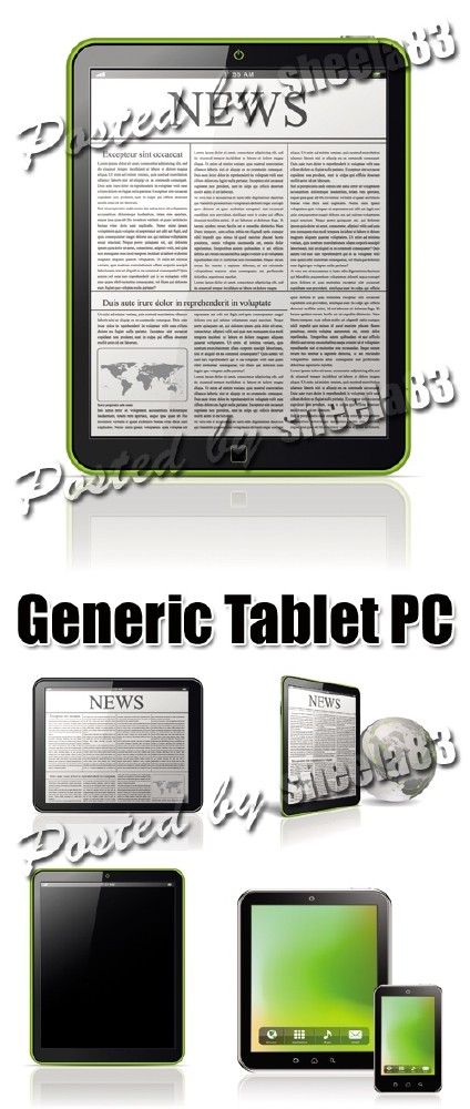 magazine barcode vector. Generic Tablet PC Vector