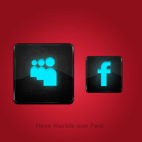 Neon Marble Icon Pack of 15