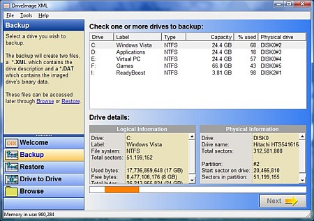 DriveImage XML 2.60 Portable